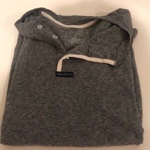 Lauren James gray long sleeve button shirt